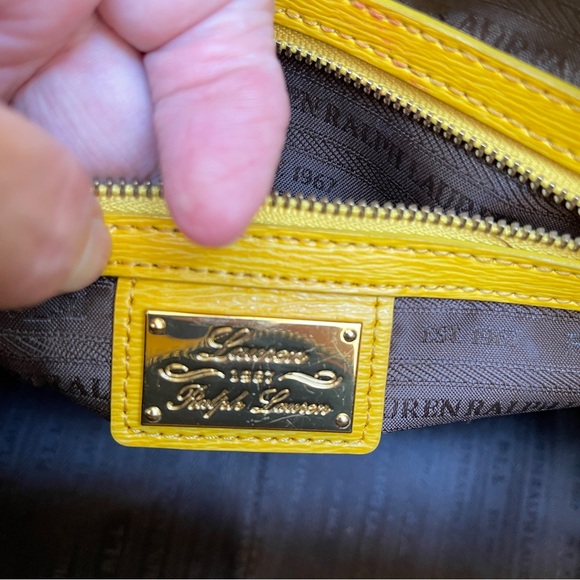 RALPH LAUREN (RLL) LEATHER HANDBAG - Picture 10 of 11